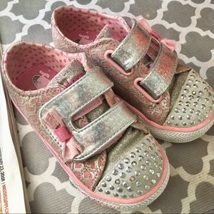 Sketchers Twinkle Toes, size 6 Toddler girl, GUC